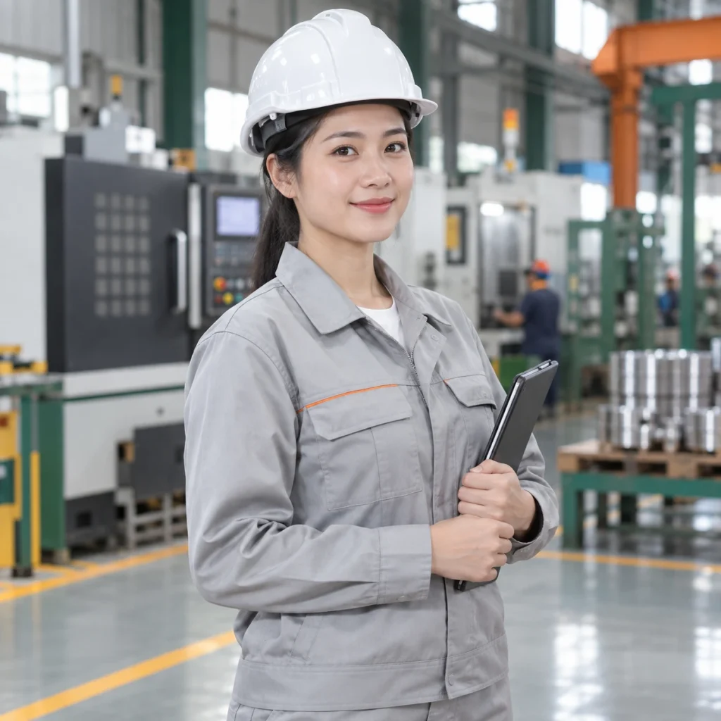 Mũ bảo hộ kỹ sư nhựa kỹ thuật chịu lực màu trắng núm vặn điều chỉnh