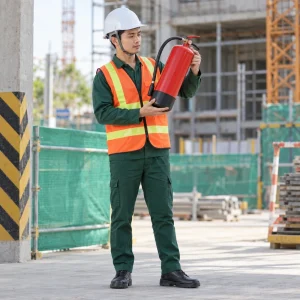 Bình chữa cháy cao su chịu nhiệt màu đỏ phối đen thiết kế gọn
