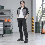 Giày bảo hộ cổ thấp lưới dệt thoáng màu đen mũi composite