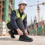 Giày bảo hộ cao cấp lưới dệt thoáng màu đen mũi composite