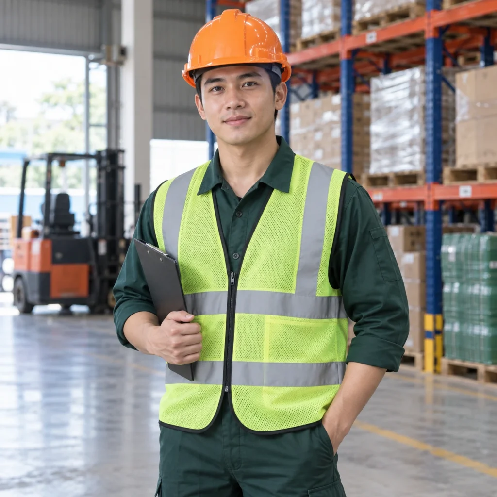 Mũ bảo hộ công trường nhựa HDPE màu cam núm vặn điều chỉnh