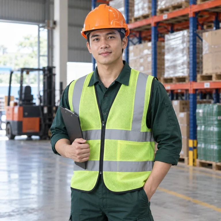 Mũ bảo hộ công trường nhựa HDPE màu cam núm vặn điều chỉnh