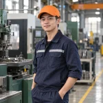 Mũ vải bảo hộ composite nhẹ màu cam núm vặn điều chỉnh