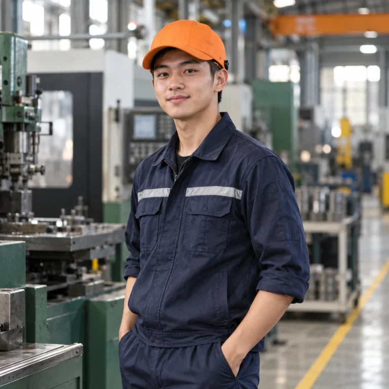 Mũ vải bảo hộ composite nhẹ màu cam núm vặn điều chỉnh